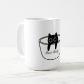 Black Beauty Cute Coffee Cup Graphic mug Koffiemok (Voorkant links)
