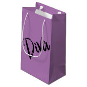"Black Beauty Diva" Petit sac cadeau (Dos Angle)