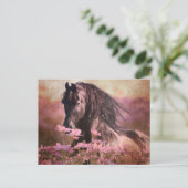 Black Beauty Friesian Horse - Briefkaart (Staand voorkant)