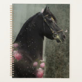 Black Beauty Friesian Horse - Bureau, (Devant)