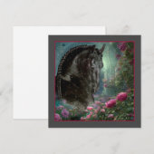 Black Beauty Friesian Horse - Carte de voeux (Devant / Derrière)