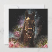 Black Beauty Friesian Horse - Carte de voeux (Devant)