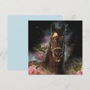 Black Beauty Friesian Horse - Carte de voeux