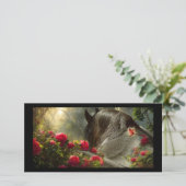 Black Beauty Friesian Horse - Carte de voeux (Debout devant)