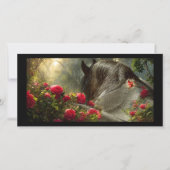 Black Beauty Friesian Horse - Carte de voeux (Devant)