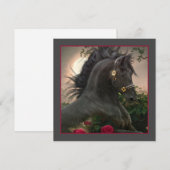 Black Beauty Friesian Horse - Carte de voeux (Devant / Derrière)