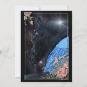 Black Beauty Friesian Horse - Carte de voeux (Devant)