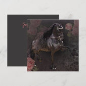 Black Beauty Friesian Horse - Carte de voeux (Devant / Derrière)
