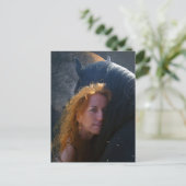 Black Beauty Friesian Horse - Carte postale (Debout devant)