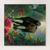 Black Beauty Friesian Horse Imaginaire - Puzzle (Horizontal)