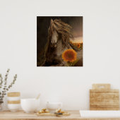 Black Beauty Friesian Horse - Poster (Cuisine)