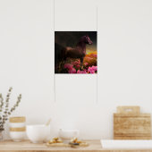 Black Beauty Friesian Horse - Poster (Cuisine)