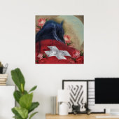 Black Beauty Friesian Horse - Poster (Bureau à domicile)