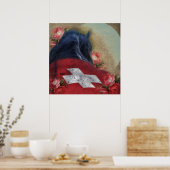 Black Beauty Friesian Horse - Poster (Cuisine)