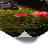 Black Beauty Friesian Horse - Poster (Coin)