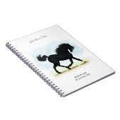 Black Beauty Personalized Horse Owner's Journal Notitieboek (Rechterzijde)