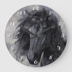 Black Beauty Wall klok