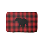 Black Beer Buffalo Check Bath Mat (Voorkant)