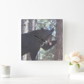 Black Beer Clock Vierkante Klok (Huis)