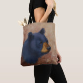 Black Beer Portret Canvas tas (Dichtbij)