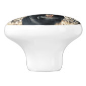 Black Beer Reflections Keramische Knop (Zijkant)