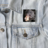 Black Beer Square Button (In situ)