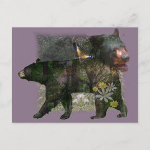 Black Beer Woodland binnen Briefkaart