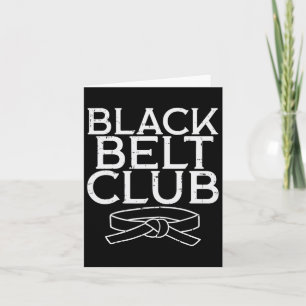 Black Belt Club Cool Karate Taekwondo Kung Fu Jiu Kaart