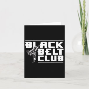 Black Belt Club - Karate Black Belt Kaart