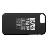 Black Belt Gift Idea - Funny Karate Old Man Case-Mate iPhone Case (Achterkant (Horizontaal))