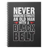 Black Belt Gift Idea - Funny Karate Old Man Notitieboek (Voorkant)