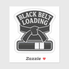 Black Belt Loading... Sticker