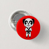 Black Belt Panda Beer Button (Voorkant /achterkant)