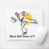 Black Belt State of Mind Mousepad, stijl 2 Muismat (Met muis)