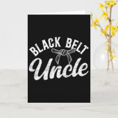 Black Belt Uncle Karate Uncle Proud Karate Uncle Kaart (Gele Bloem)