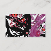 BLACK BERRIES SWIRLS wit rood Visitekaartje (Achterkant)