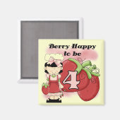 Black Berry 4e verjaardag Tshirts en geschenken Magneet (Voorkant / Achterkant)