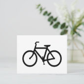 Black Bike Route Briefkaart (Staand voorkant)