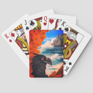 Black Bird Art Pokerkaarten