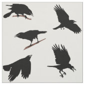 Black Bird of Crow misschien Raven Stof (Swatch)