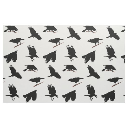 Black Bird of Crow misschien Raven Stof (Fat Quarter)