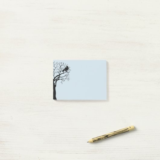 Black Bird The Raven Post-it Notes (Sur un bureau)