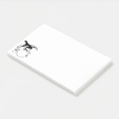Black Bird The Raven Sticky Post-it Notes (Incliné)