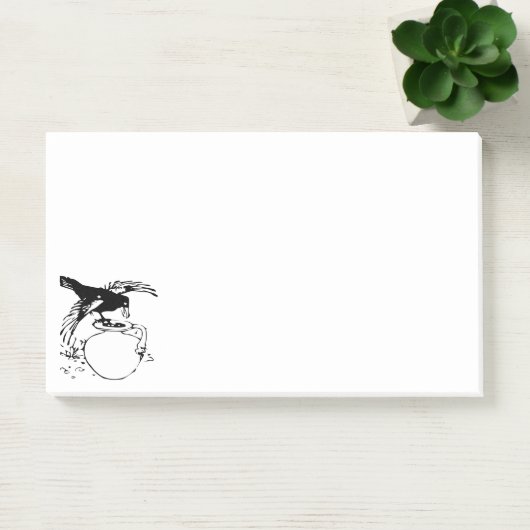 Black Bird The Raven Sticky Post-it Notes (Bureau)
