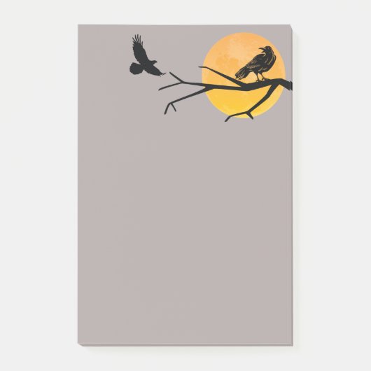 Black Birds Call of the Raven Post-it® Notes (Voorkant)