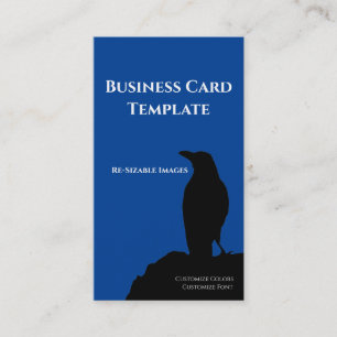 Black Birds Logo Raven Carte de visite