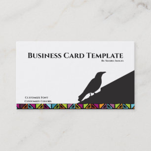 Black Birds Logo Raven Carte de visite
