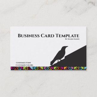 Black Birds Logo Raven Carte de visite