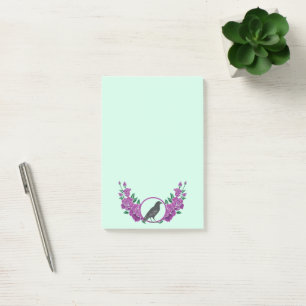 Black Birds Roses et Raven Post-it Notes