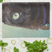 Black Birmese kat Moose Theedoek (Gevouwen)